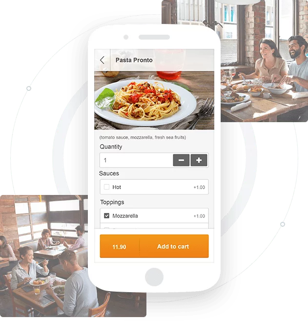 Online ordering system for takeaway