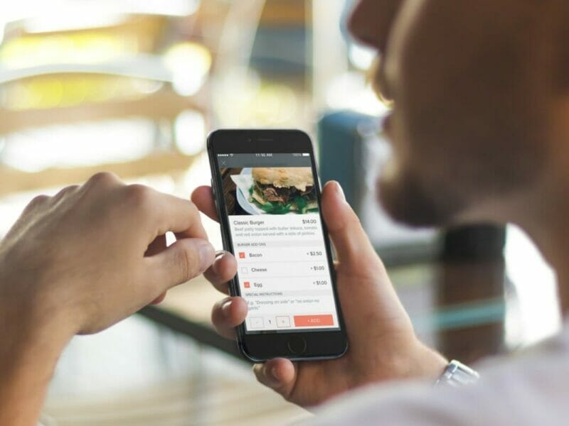 contactless at table ordering app